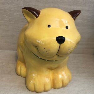 Department 56 Ceramic Golden Dog Treats or Cookie Jar Please Read